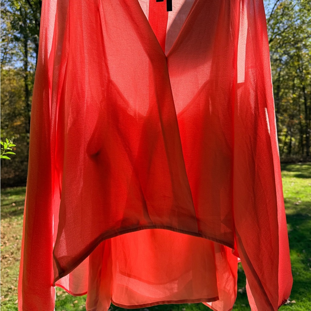 Donna Karan Coral Blouse - Picture 3 of 3